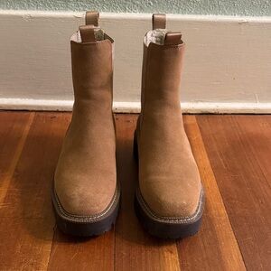 Sam Edelman Chelsea boot brown suede 7w
